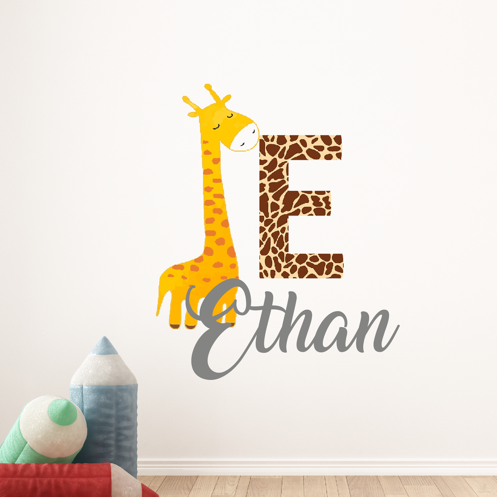 Giraffe wall stickers for kids bedrooms