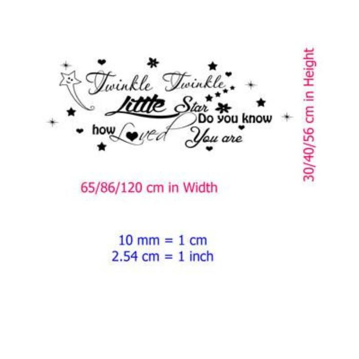 'Twinkle Twinkle'- Baby Room Wall Sticker