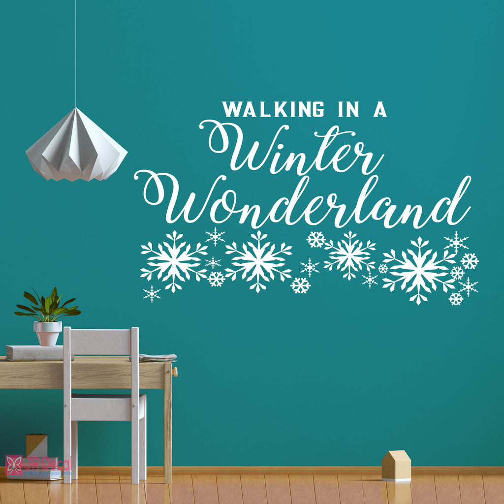"Winter Wonderland" Quote Christmas wall decoration