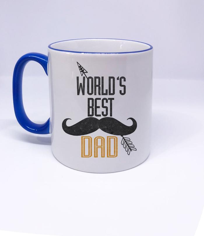 "World's Best DAD" Printed Fathers Day Mug